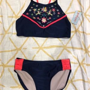 Cute high neck bikini top